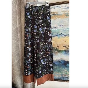 Wilfred Aritzia Pants Women Size S High Waist Wide Leg Floral Boho